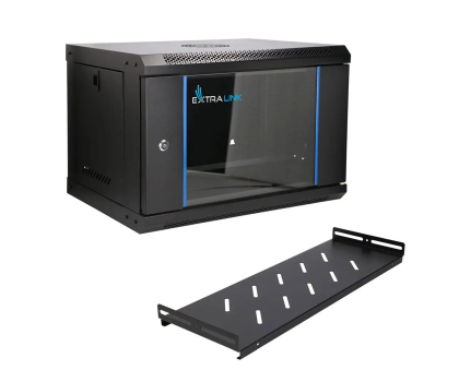 Szafa RACK ExtraLink Lite 6U 530x400 Czarna wisząca